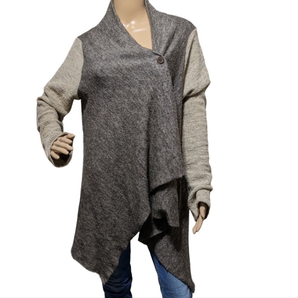 Women's Mystree Brown & Tan Sweater Cardigan